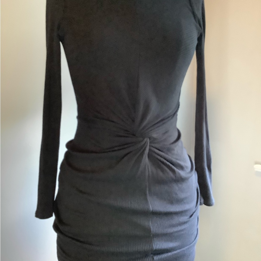 Elegant Black Long Sleeve Dress